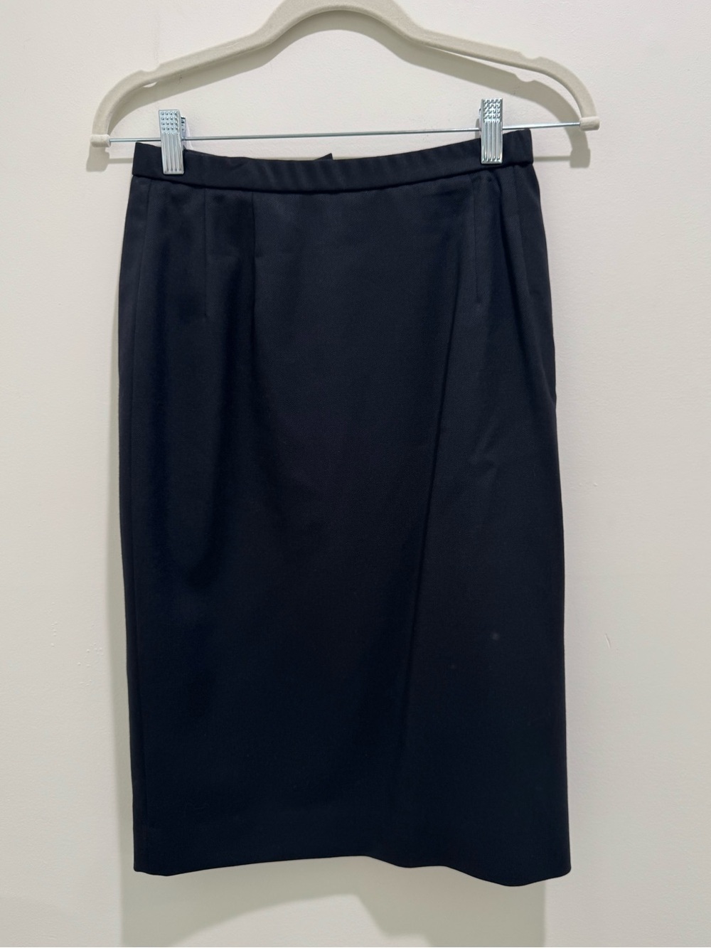 Pendleton Vintage Black 100% Virgin Wool Petite Pencil Skirt Size 6P Made in USA